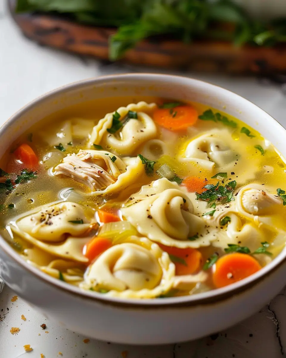 Chicken Tortellini Soup: A Cozy Bowl of Comfort with Turkey Bacon