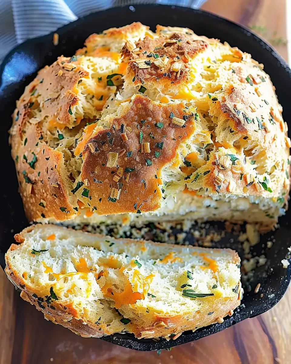Cheddar and Herb Soda Bread: The Easiest Fresh Bread Recipe