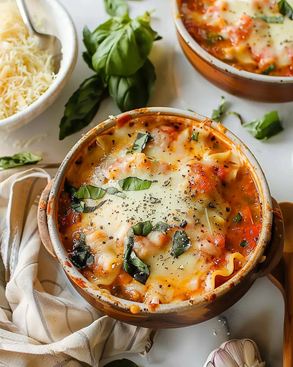 Easy Creamy Lasagna Soup: A Comforting Twist with Turkey Bacon