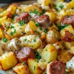 Cheesy Ranch Potatoes and Smoked Sausage
