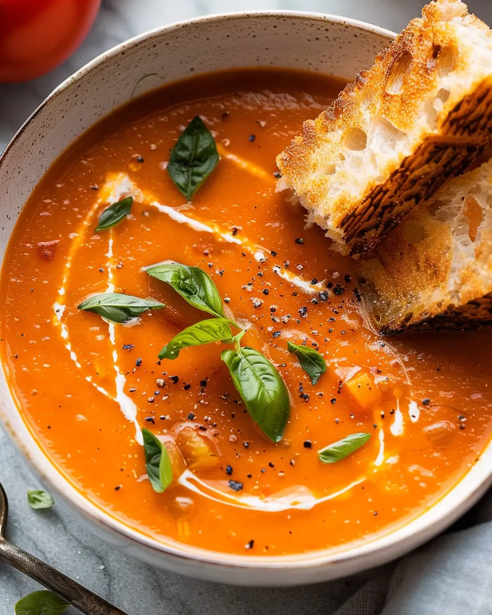 Best Homemade Tomato Soup Recipe with Savory Turkey Bacon Twist