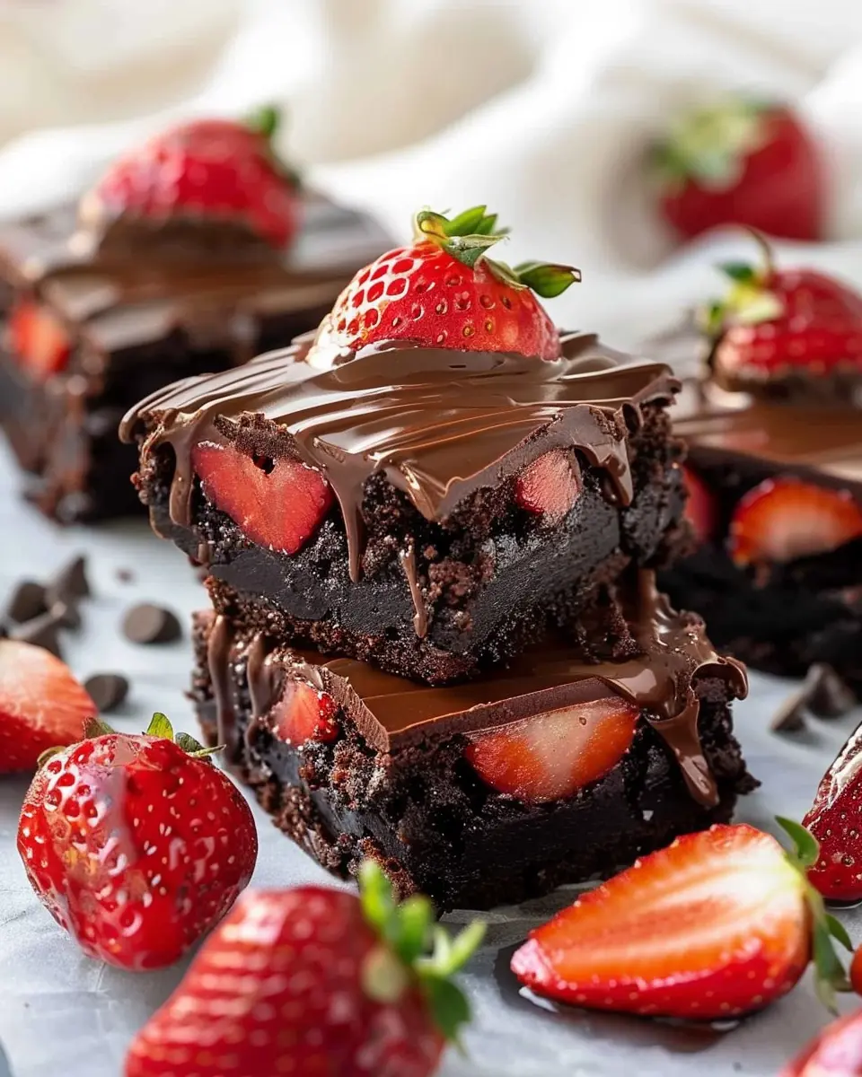 Chocolate Covered Strawberry Brownies: An Indulgent Treat for Sweet Lovers