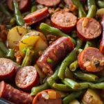 Crockpot Kielbasa and Green Beans