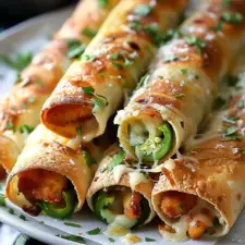 Crispy Jalapeño Popper Chicken Taquitos Recipe Delight That's Easy to Prepare