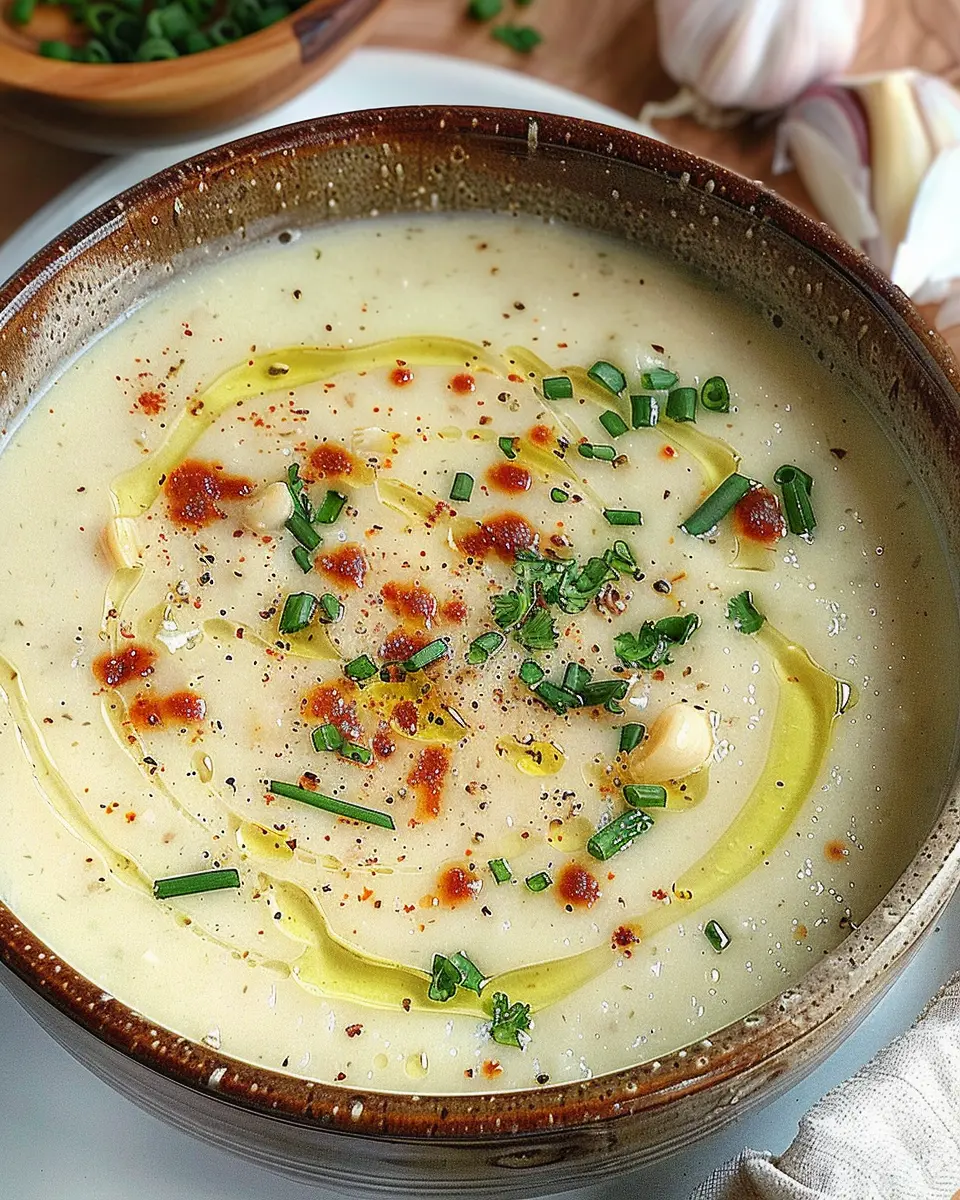 Easy Roasted Garlic Soup: A Cozy and Comforting Delight