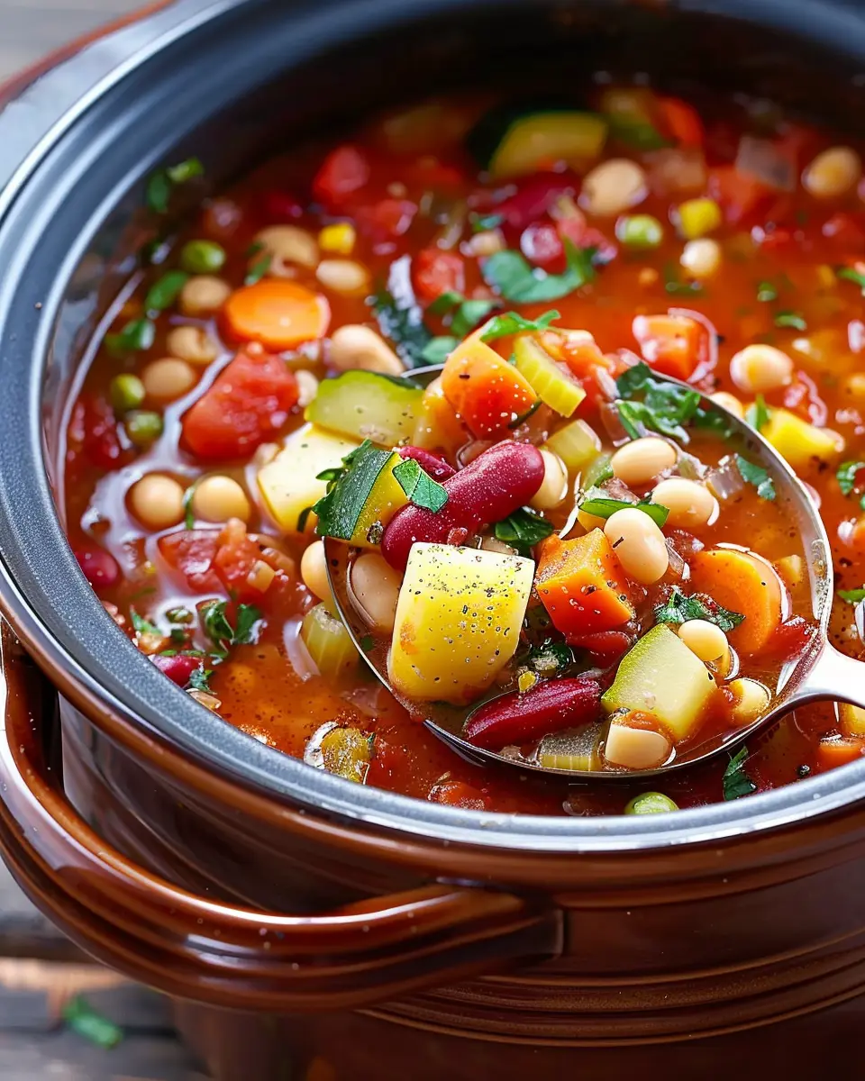 Crockpot Minestrone Soup: Easy Comfort Food with Turkey Bacon