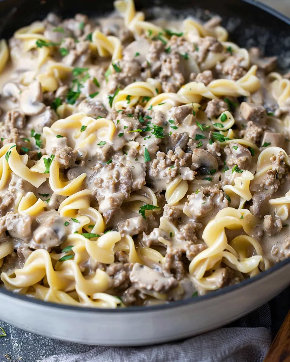 Creamy Ground Beef Stroganoff: Indulgent Comfort Food Made Easy