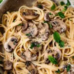 Mushroom Garlic Butter Pasta
