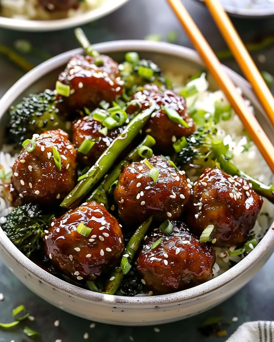 30-Minute Mongolian Beef Meatballs: Easy and Flavor-Packed Delight