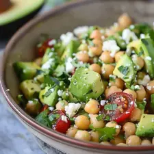 Chickpea Feta Avocado Salad: Easy, Fresh, and Delicious Recipe