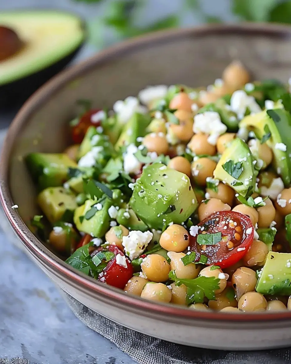 Chickpea Feta Avocado Salad: Easy, Fresh, and Delicious Recipe