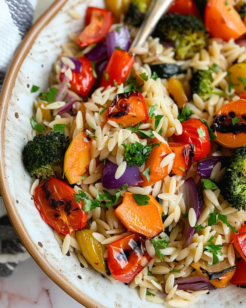 Roasted Vegetable Orzo: Easy Comfort Food for Home Cooks