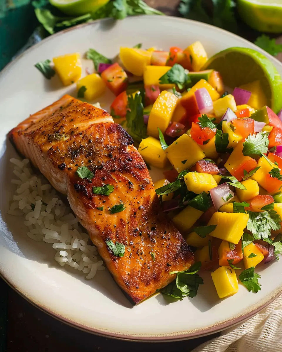 Salmon recipe with fresh mango salsa: A juicy twist for dinner